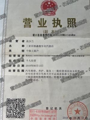 三亚市_三亚田独鑫靓车坊汽修店
